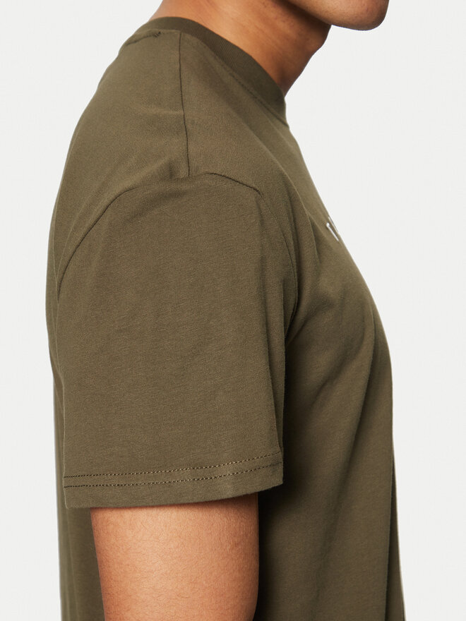 Tommy Jeans Tommy Jeans Camiseta Linear Logo DM0DM20744 Verde Regular Fit