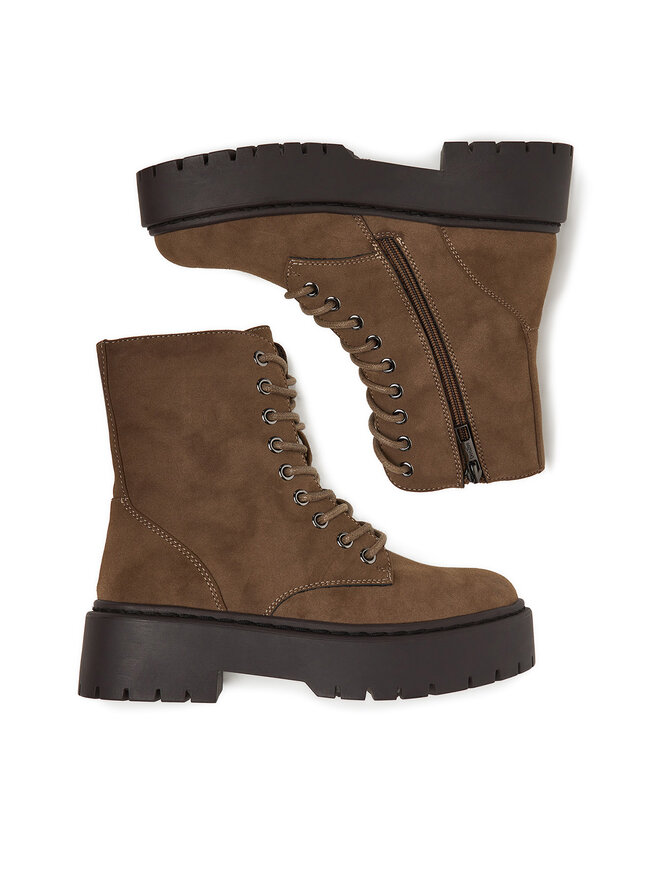DeeZee Schnürschuhe DeeZee CEO-HY13123-1 Braun