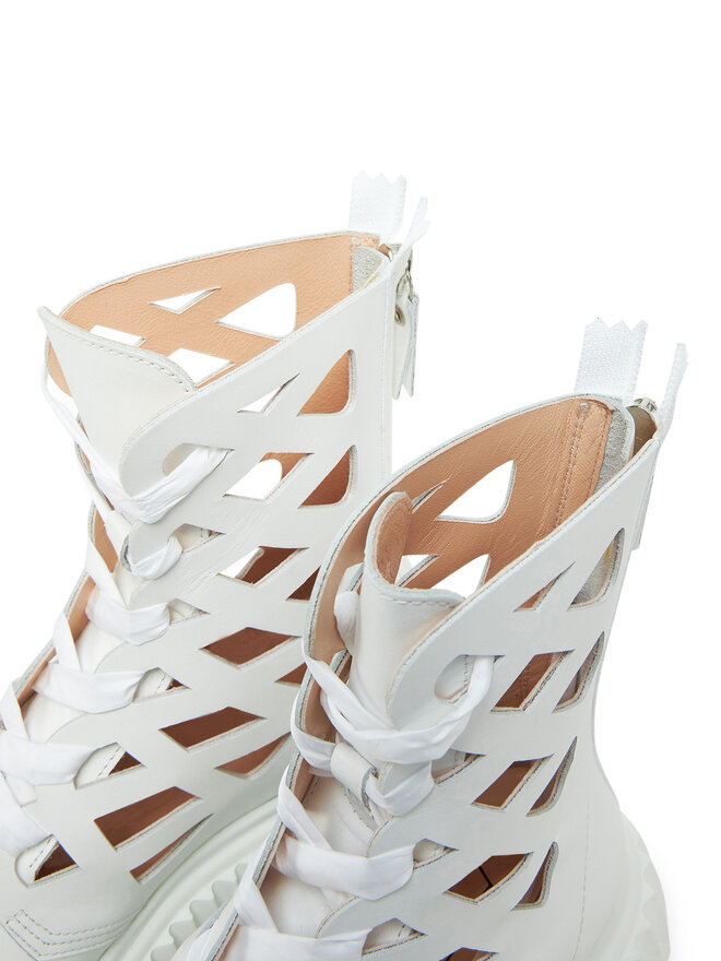 AGL Botine AGL Viggy D751517PGKI034B775 Alb