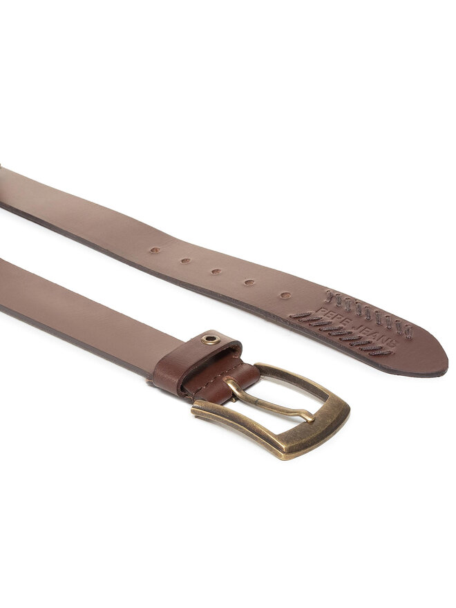Pepe Jeans Pasek Męski Pepe Jeans Paolo Belt PM020971 Brązowy