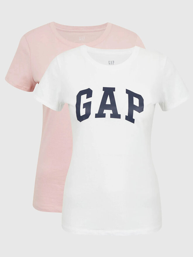 Gap Gap 2er-Set T-Shirts 548683-02 Rosa Regular Fit