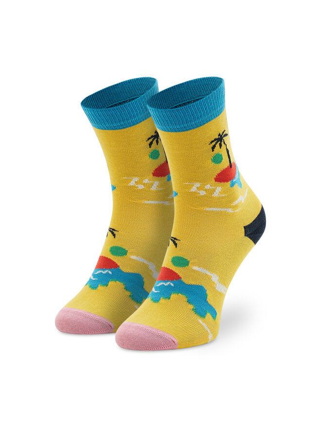 Happy Socks Augstas bērnu zeķes Happy Socks KIIT01-2200 Dzeltens