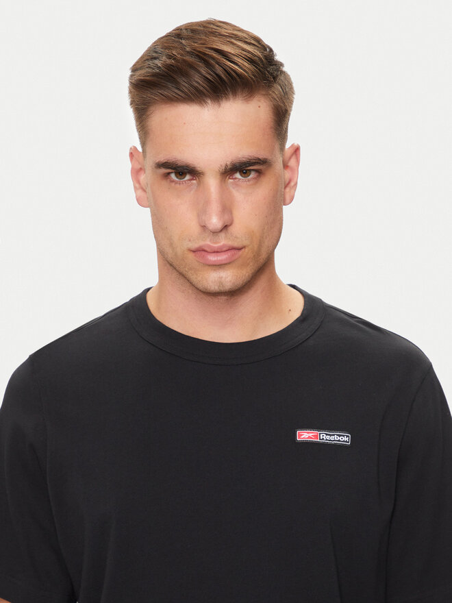 Reebok Reebok Marškinėliai Ri Logo Mash Up Tee 100076372 Juoda Regular Fit