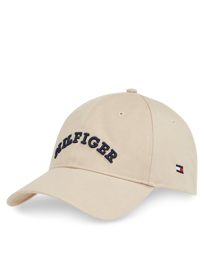 Tommy Hilfiger Бейсболка Tommy Hilfiger Th Monotype Soft 6 Panel Cap AM0AM13165 Бежевий