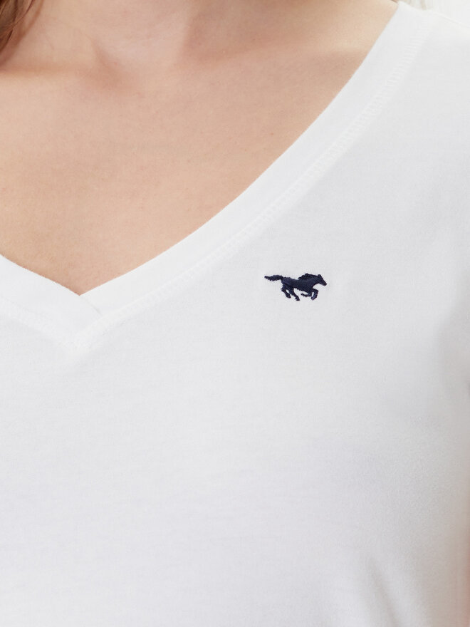 Mustang Mustang T-shirt Beverly 1016517 Bijela Slim Fit