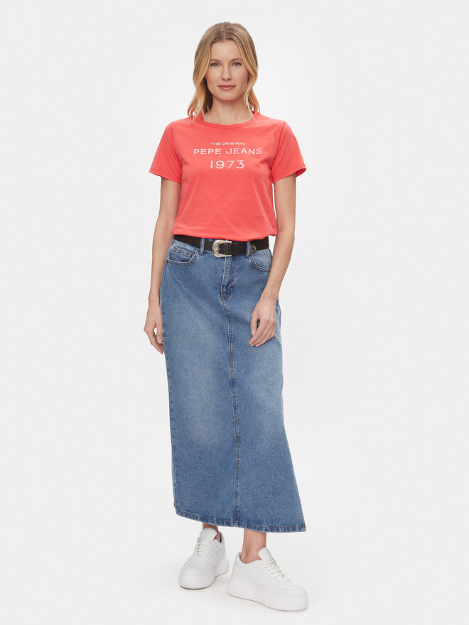 Pepe Jeans Pepe Jeans Marškinėliai Harbor PL505743 Raudona Regular Fit