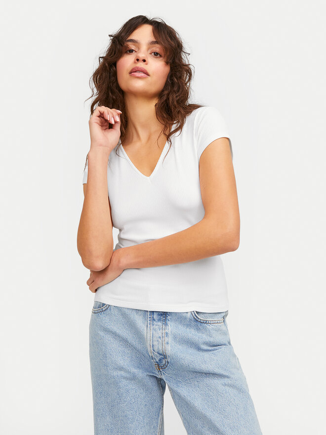 JJXX JJXX Camiseta Hayden 12249361 Blanco Slim Fit