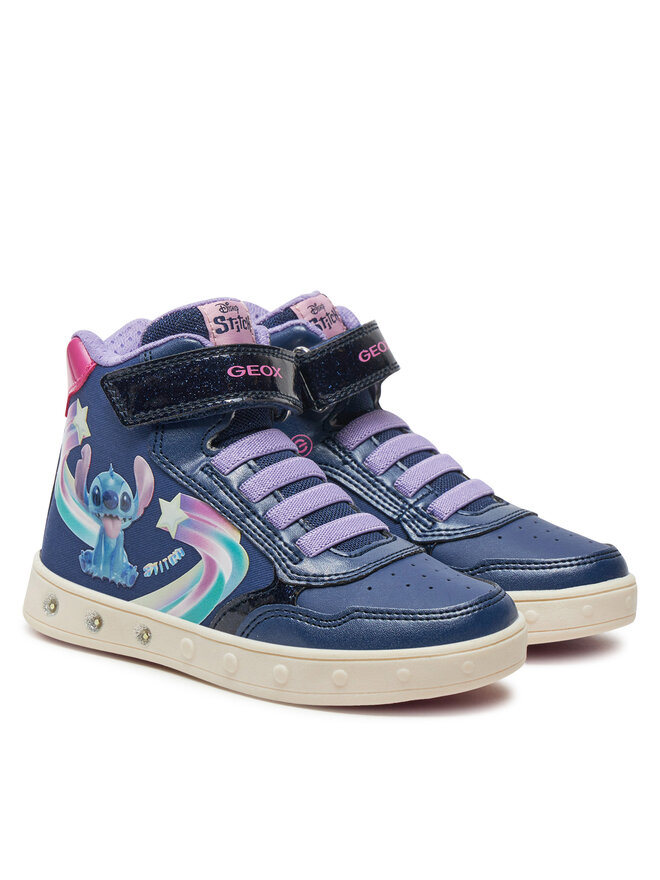 Geox Sneakersy Geox Skylin J468WF 0ANAJ C4268 S Tmavomodrá