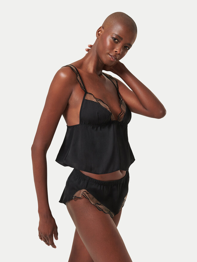 Bluebella Bluebella Πιτζάμα Marabel 42382 Μαύρο Basic Fit