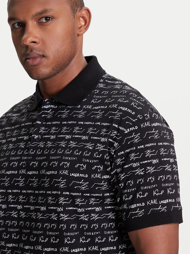 KARL LAGERFELD KARL LAGERFELD Poloshirt 745120 553225 Schwarz Regular Fit