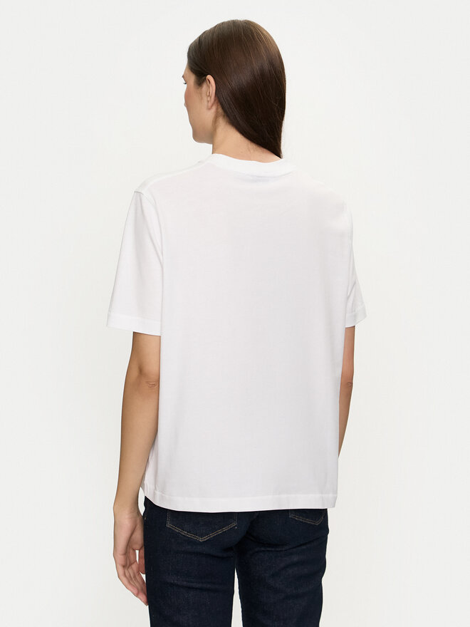 Tommy Hilfiger Tommy Hilfiger Marškinėliai Modern Flag WW0WW43597 Balta Relaxed Fit