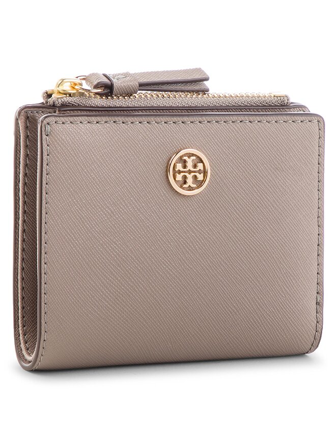 Tory Burch Geldbörse Tory Burch Robinson Mini Wallet 52703 Grau