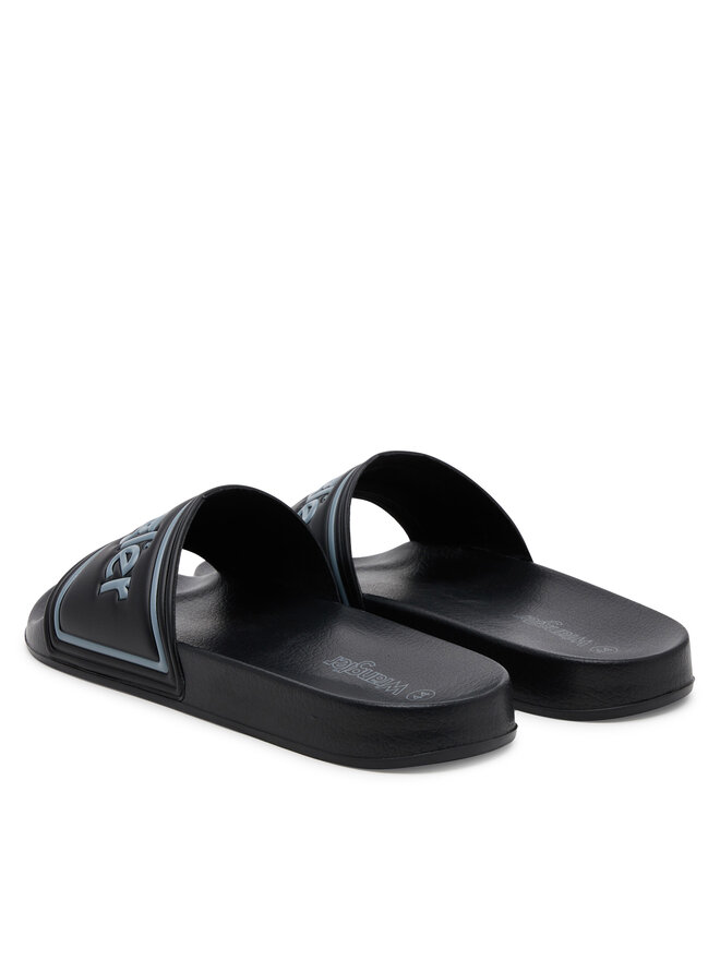 Wrangler Klapki Wrangler Avwewll Silder Men Low 20251042 Czarny