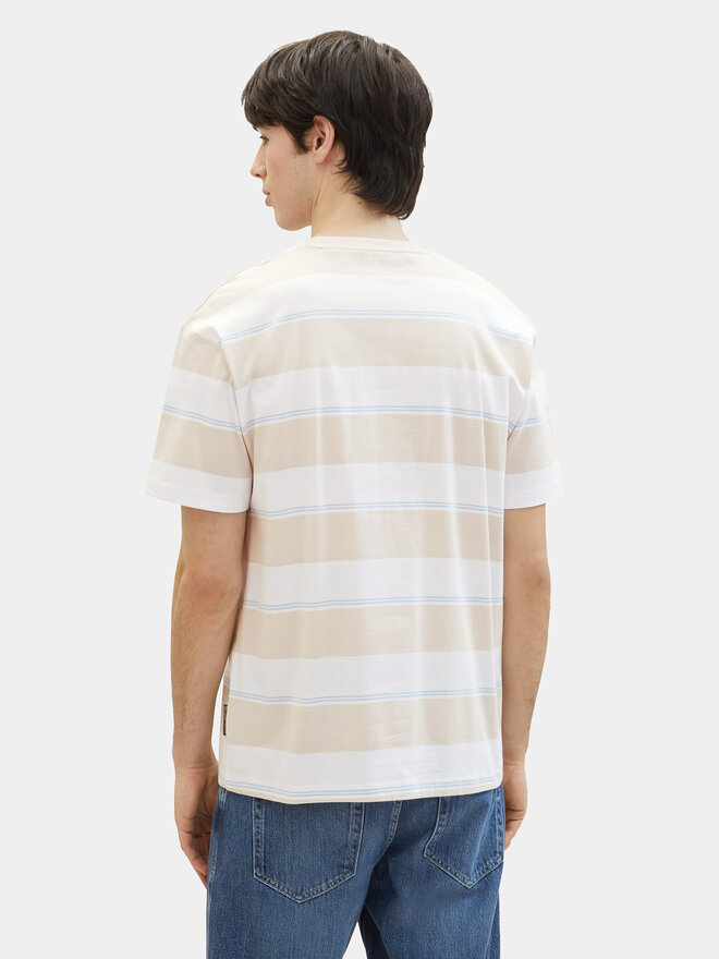 Tom Tailor Denim Tom Tailor Denim Camiseta 1040844 Beis Relaxed Fit