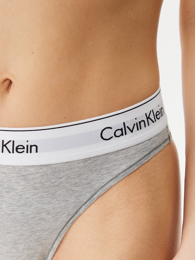 Calvin Klein Underwear Calvin Klein Underwear Klassischer Damenslip mit hoher Taille LV00QF8319 Grau