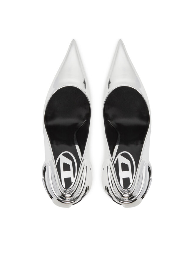 Diesel Γόβες Diesel D-Ten&Half P Y03426P1660 Ασημί