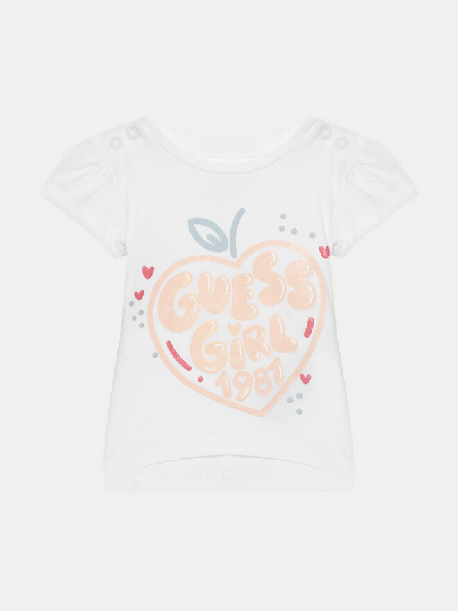 Guess Guess Marškinėliai A5GI01 K6YW4 Balta Regular Fit