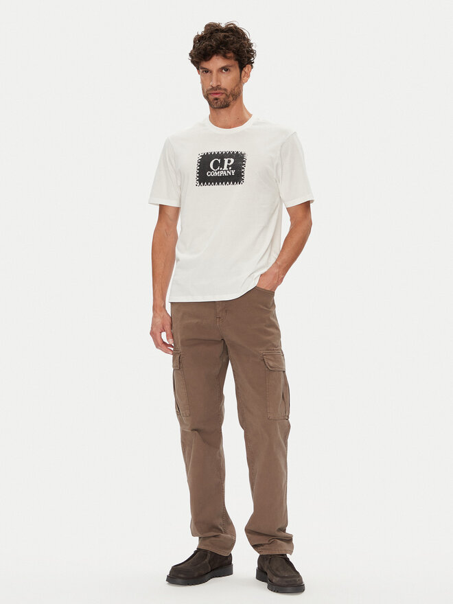 C.P. Company C.P. Company Camiseta RCCMTS723A005100W Écru Regular Fit