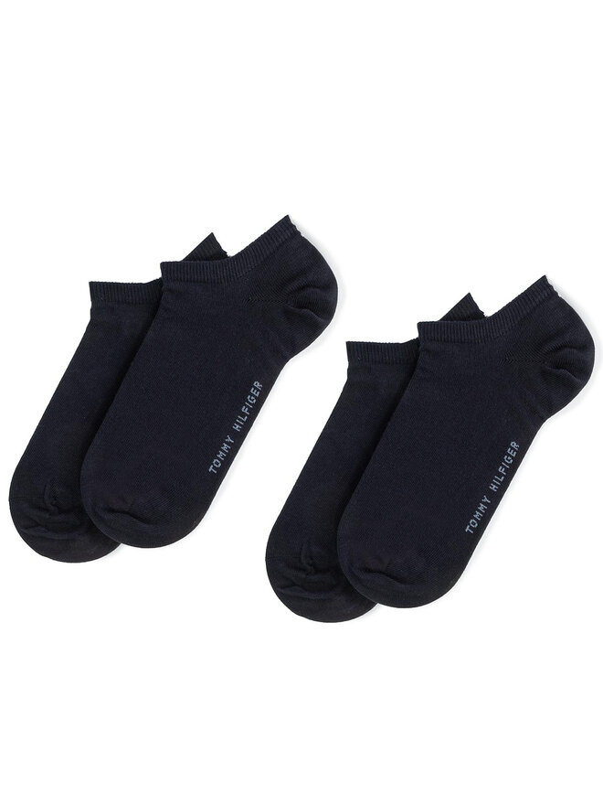 Tommy Hilfiger 2 sieviešu zemo zeķu pāru komplekts Tommy Hilfiger 342023001 Tumši zils