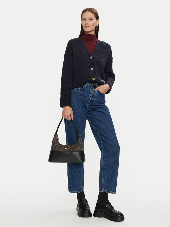 Tommy Hilfiger Borsetta Tommy Hilfiger Jacquard AW0AW17072 Nero