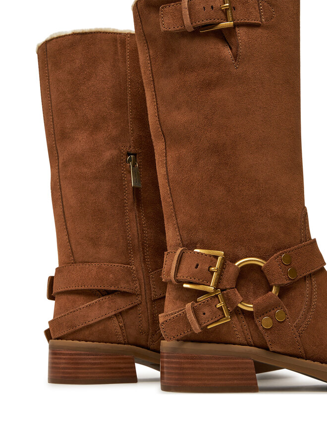 MICHAEL Michael Kors Kozačky ve vojenském stylu MICHAEL Michael Kors Crosby 40F4CBFB6S Hnědá