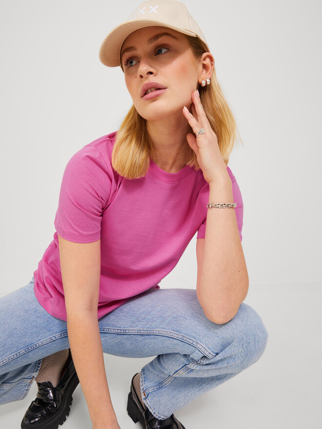 JJXX JJXX Póló Anna 12200182 Rózsaszín Regular Fit