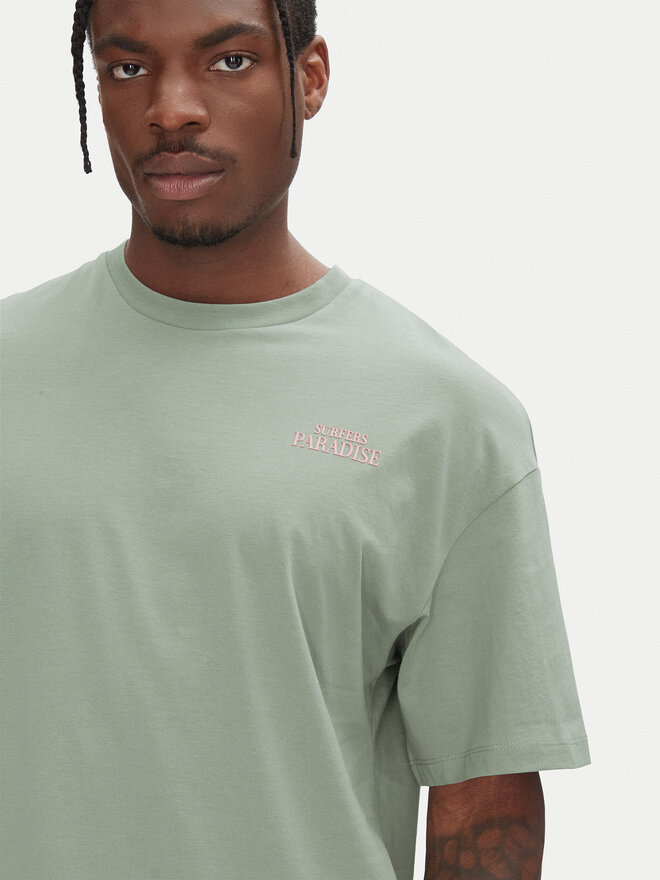 Jack&Jones Jack&Jones Marškinėliai Ames 12268471 Žalia Relaxed Fit