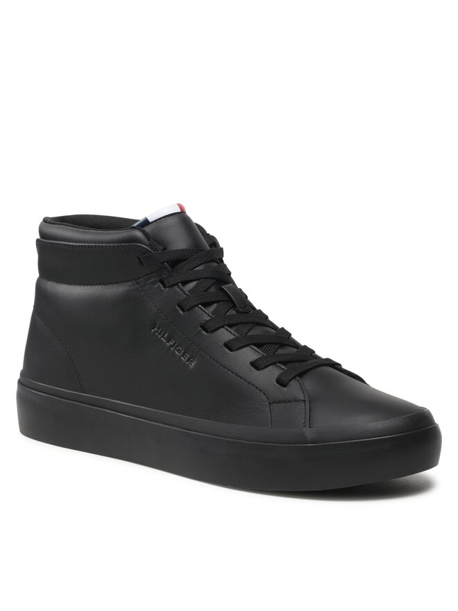 Tommy Hilfiger Sneakers Tommy Hilfiger Prep Vulc High Leather FM0FM04172 Schwarz
