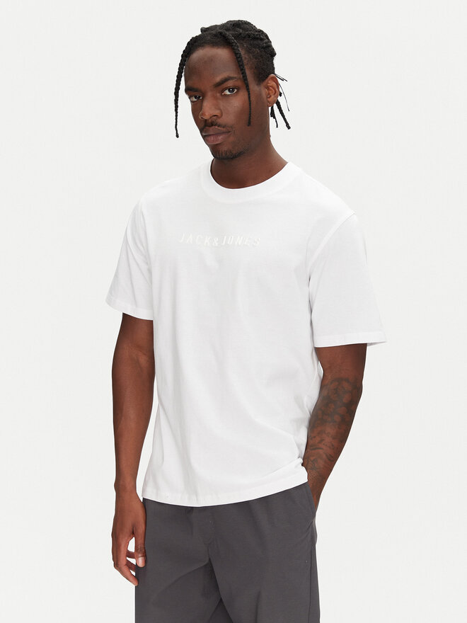 Jack&Jones Jack&Jones Marškinėliai Recharge 12273070 Balta Relaxed Fit
