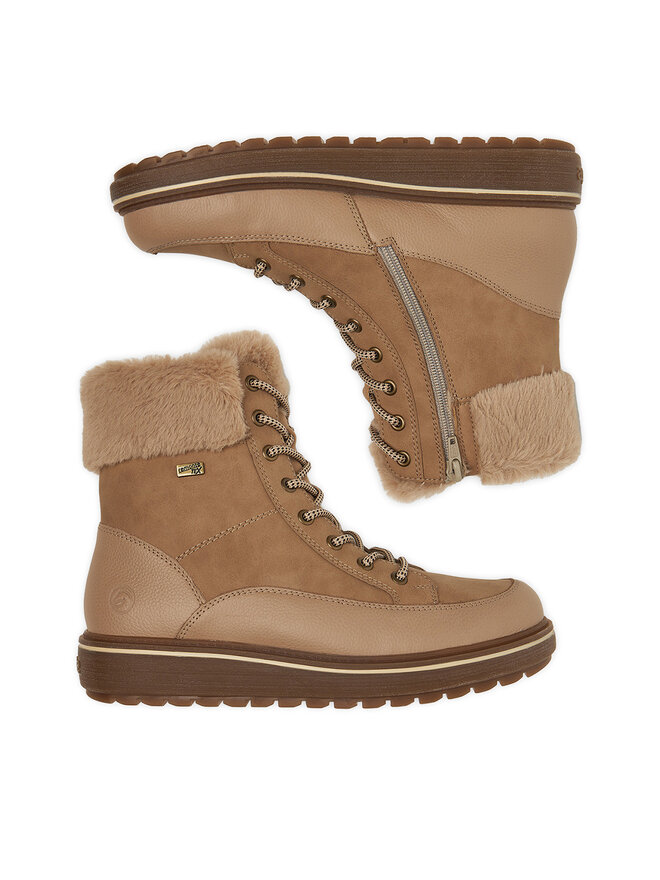 Remonte Botines planos Remonte CEO-D0U78-20 Beis