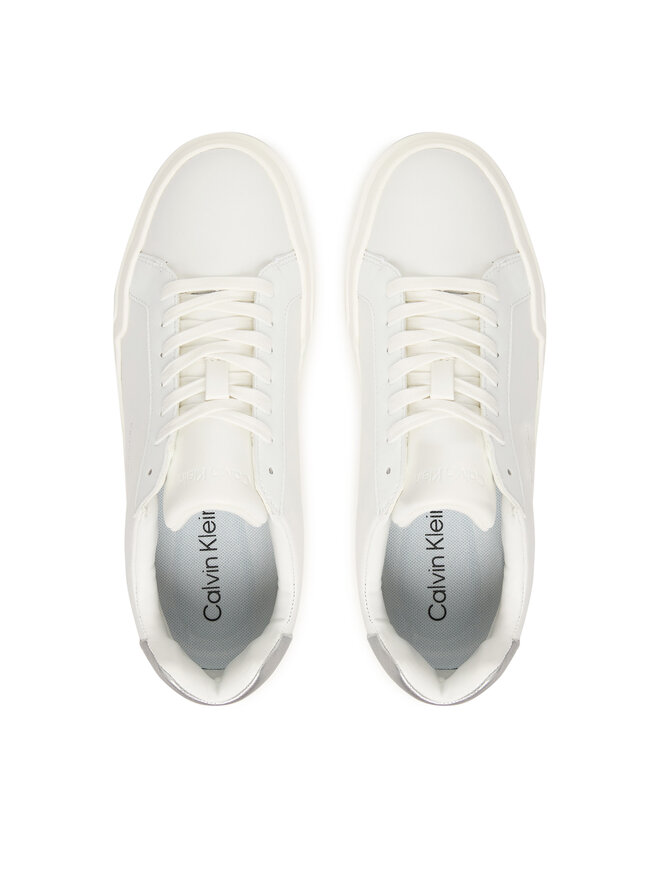 Calvin Klein Sneakers Calvin Klein Chunky Cupsole Lace Up Lth Met YW0YW01948 Weiß