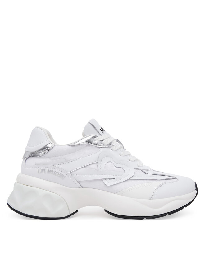 LOVE MOSCHINO Sneakersy LOVE MOSCHINO JA15326G1MIQE10A Biały