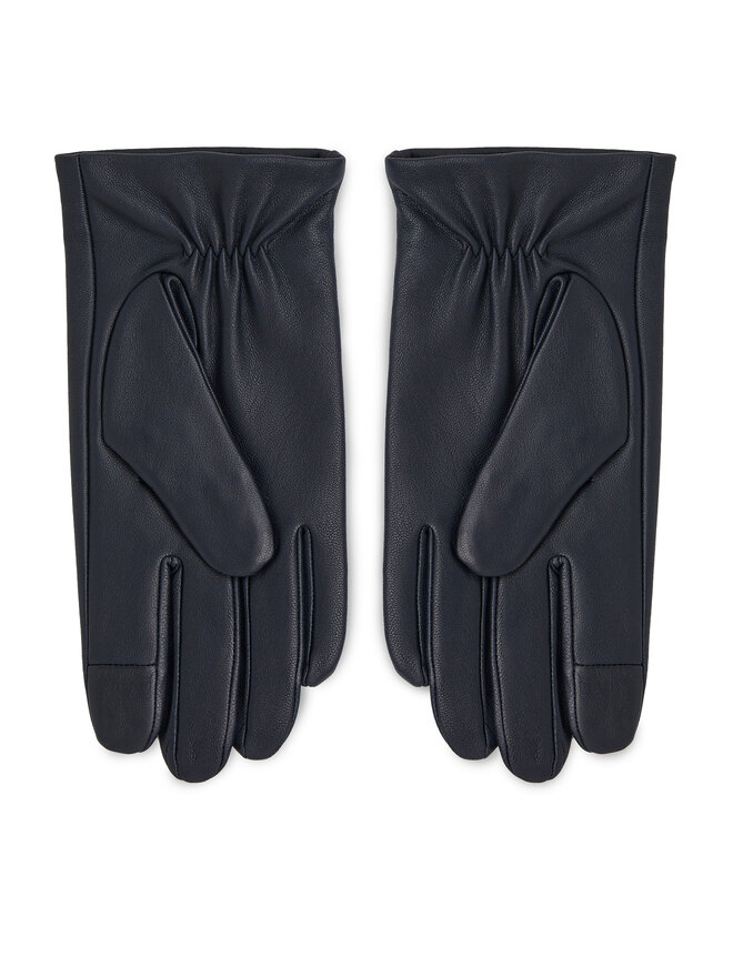 Tommy Hilfiger Herrenhandschuhe Tommy Hilfiger Essential Flag Leather Gloves AM0AM11482 Dunkelblau