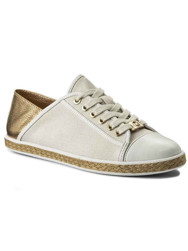 Espadrilles MICHAEL Michael Kors Kristy Slide Canvas 43S6KRFS4D Blanc chaussures
