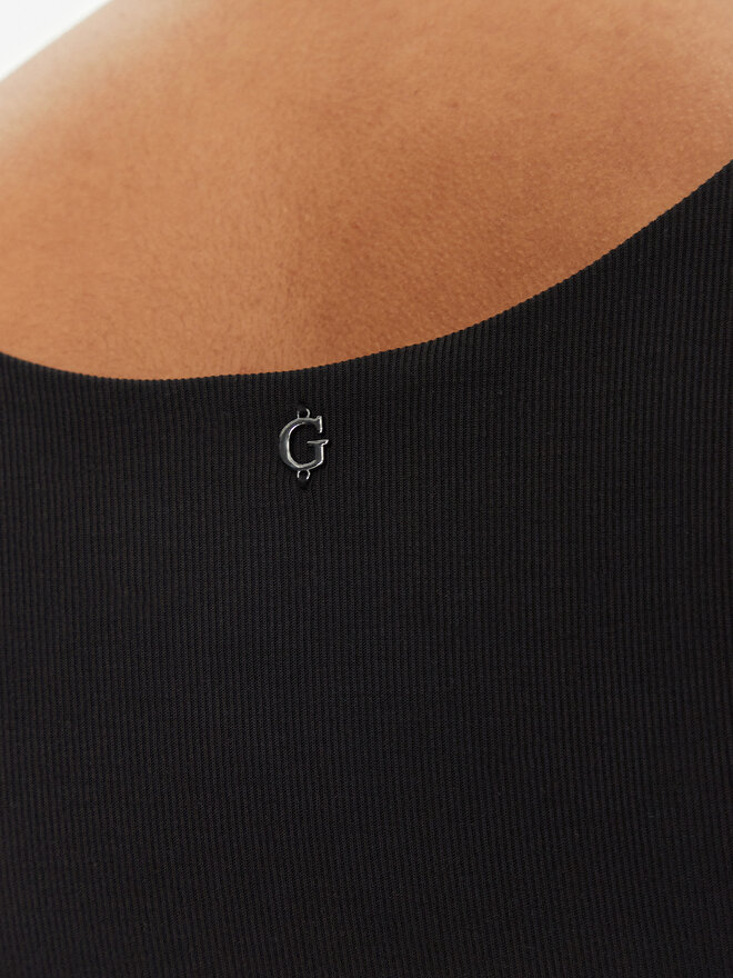 Guess Guess Τοπ W5GP22 KAQL2 Μαύρο Regular Fit
