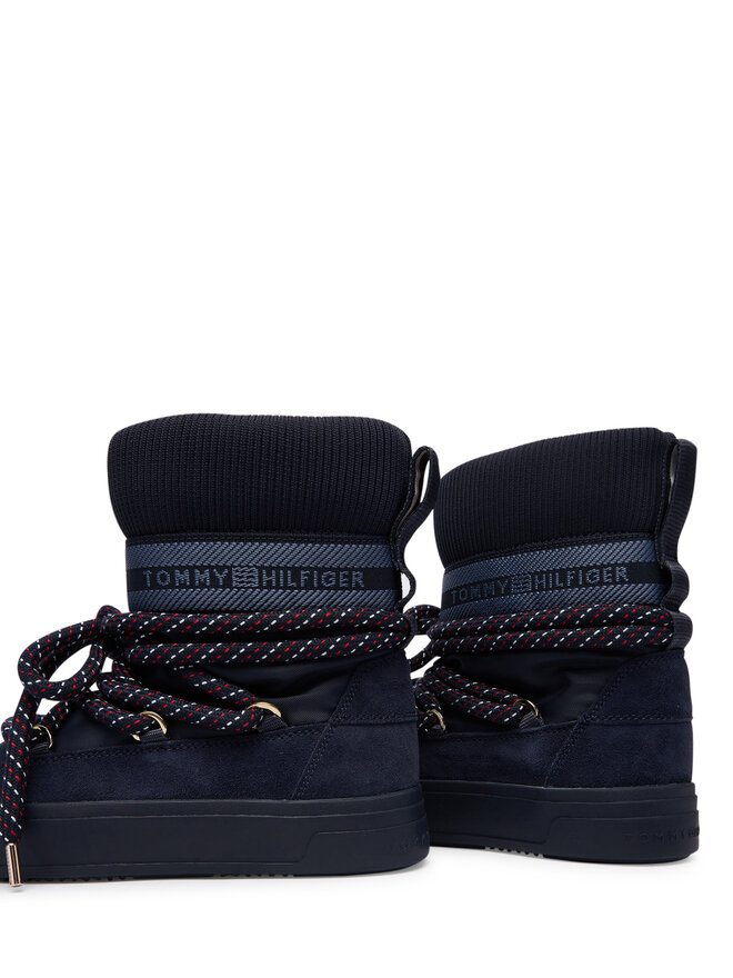 Tommy Hilfiger Schneeschuhe Tommy Hilfiger Tommytech Rwb Snowboot Warm FW0FW09163 Dunkelblau