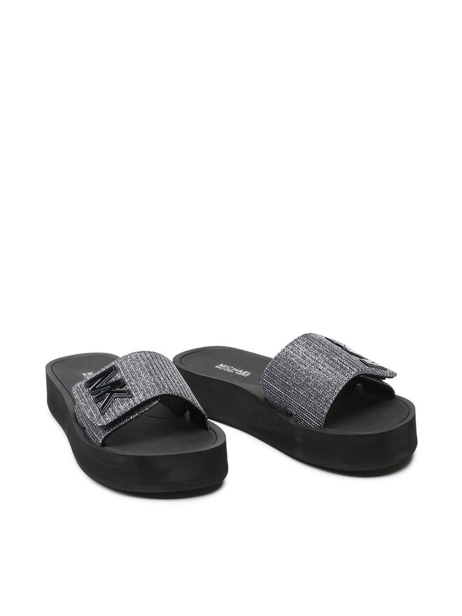 MICHAEL Michael Kors Pantoletten MICHAEL Michael Kors Mk Platform Slide 40S1MKFA1D Silberfarben