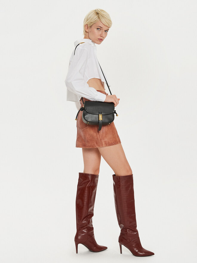PINKO Дамска чанта PINKO Saddle Mini AI 24-25 PLTT 103831 A1ZX Черен