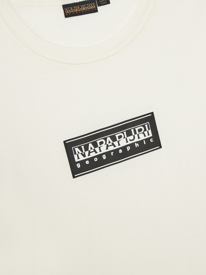 Napapijri Napapijri T-Shirt Chamois NP0A4ILE D Weiß Regular Fit