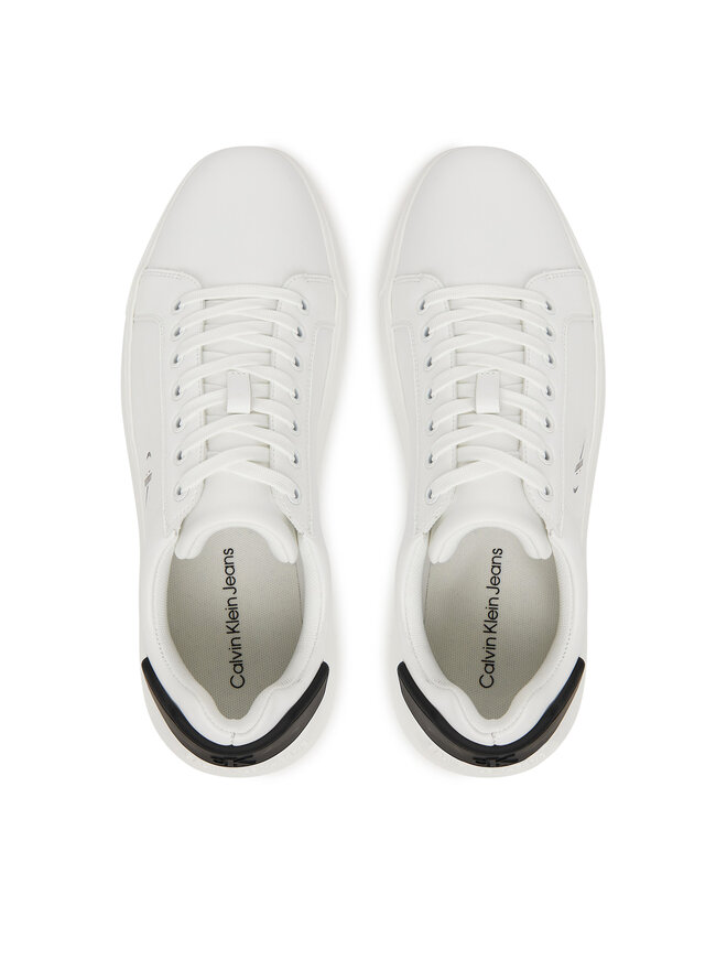 Calvin Klein Jeans Snīkeri Calvin Klein Jeans Chunky Cupsole Ru Patch Lth YM0YM01296 Balts