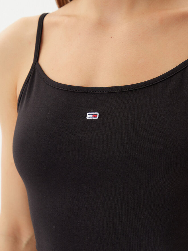 Tommy Jeans Tommy Jeans Top Essential DW0DW20675 Črna Slim Fit