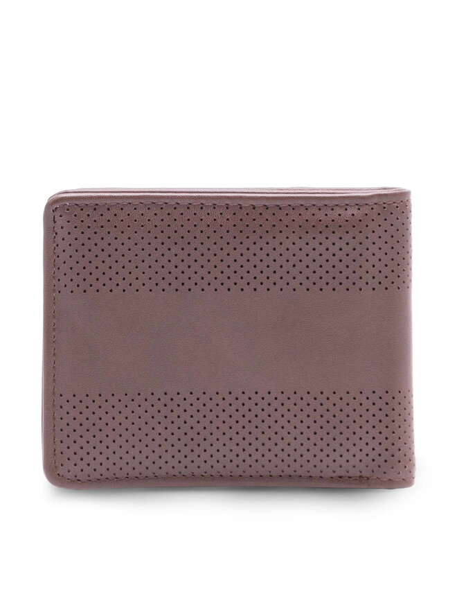 Lanetti Portafoglio piccolo da uomo Lanetti 4M1-001-AW23 Marrone