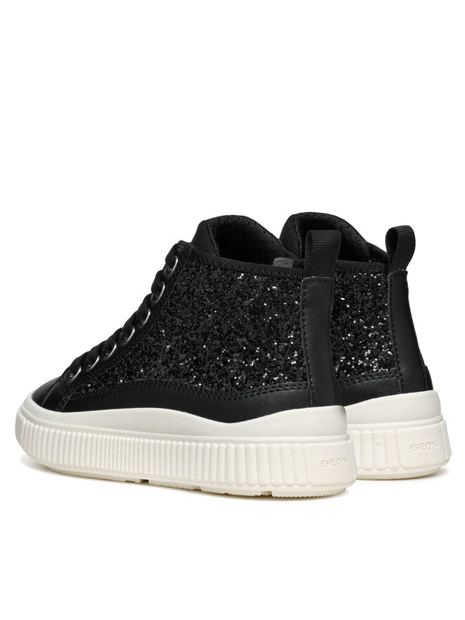 Geox Sneakersy Geox J Laquinny Girl J46M3D 0EWBC C9999 M Černá