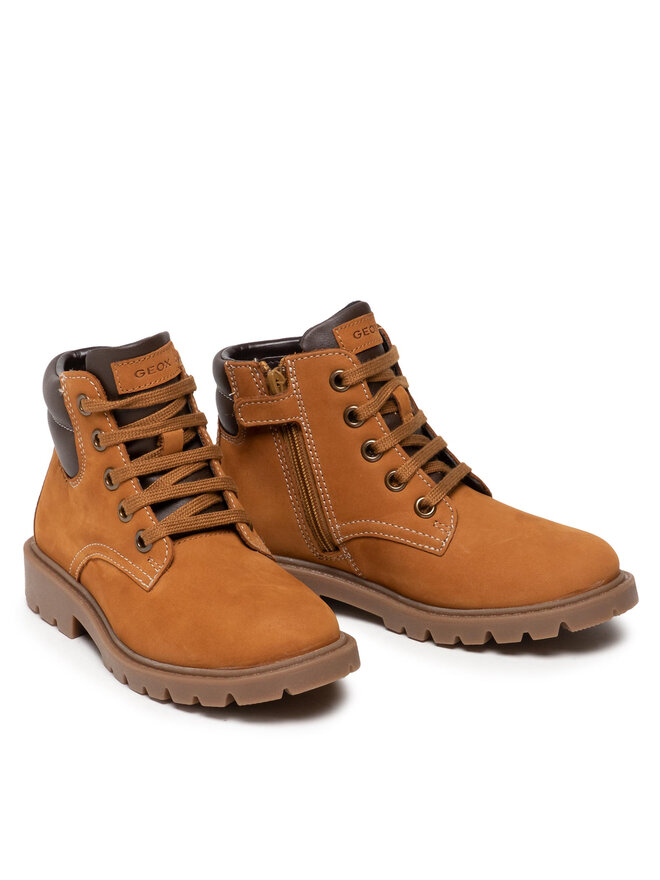 Geox Schnürstiefeletten Geox J Shaylax B. B J16FAB 032BC C0930 S Braun