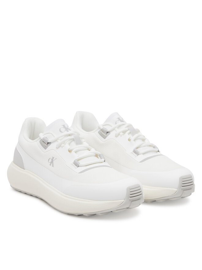 Calvin Klein Jeans Sneakersy Calvin Klein Jeans Athleisure Runner Laceup Nt YW0YW01823 Bílá