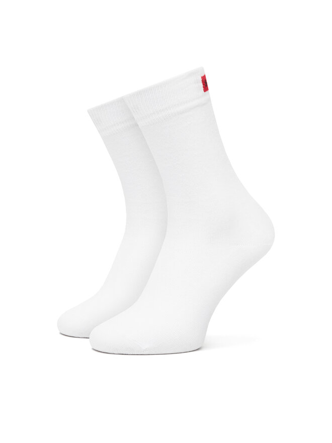 HUGO 2 pares de calcetines altos para mujer HUGO 50502046 Blanco