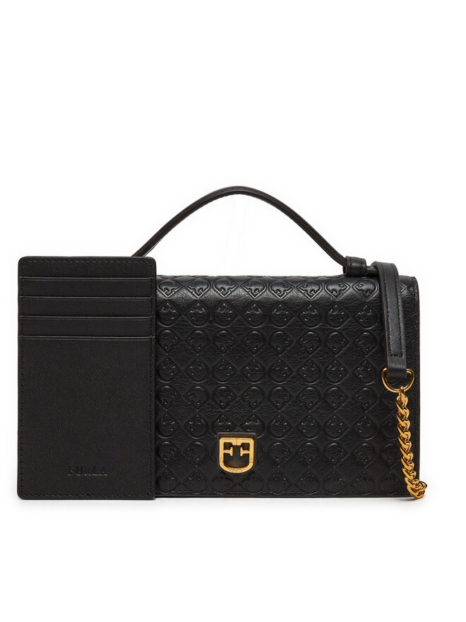 Furla Handtasche Furla Belvedere Leather Crossbody Bag 1033964 EAF9 L08 Schwarz