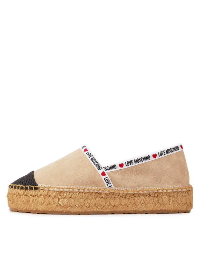 LOVE MOSCHINO Espadrilky LOVE MOSCHINO JA10553G0IIG0131 Béžová