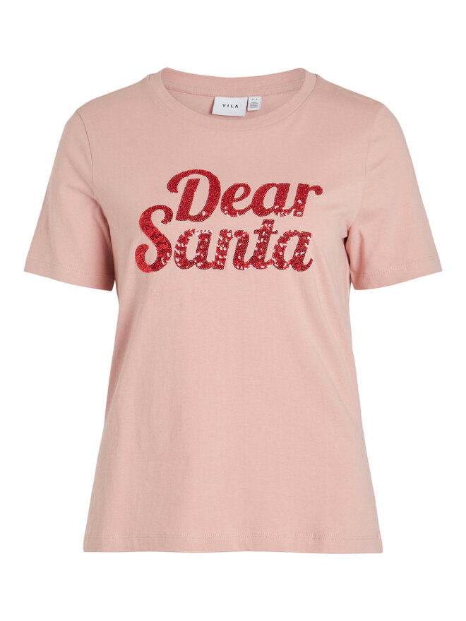 Vila Vila Camiseta 14090227 Rosa Regular Fit