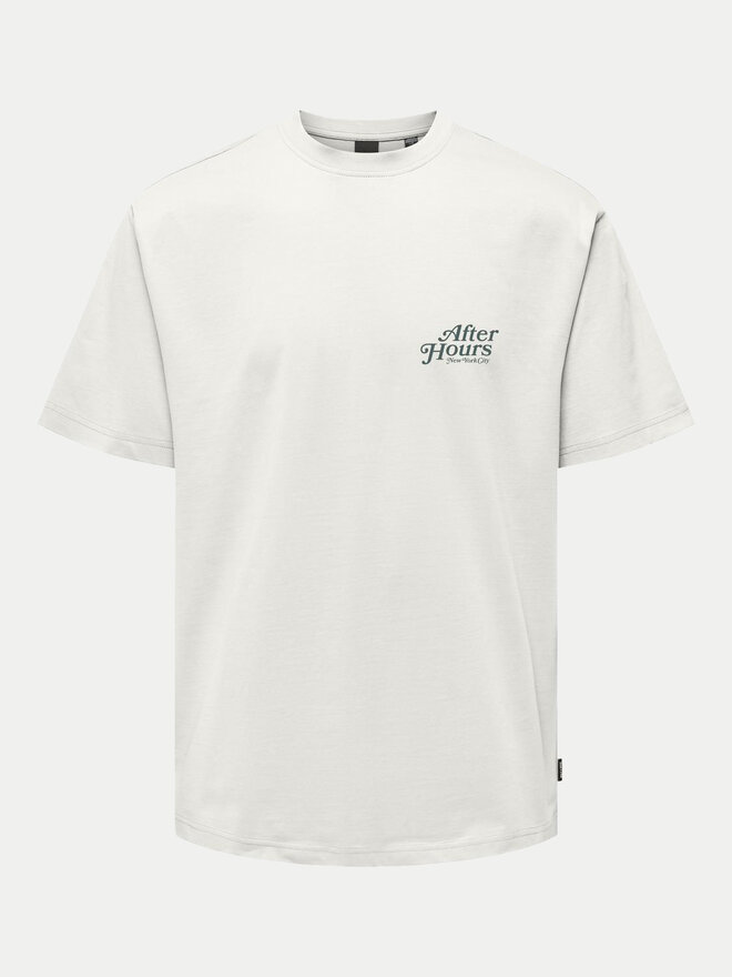 Only & Sons Only & Sons Camiseta Bowen 22032071 Blanco Relaxed Fit